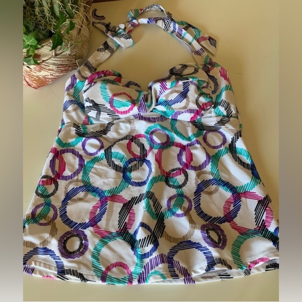 Catalina Geometric Circles Tankini